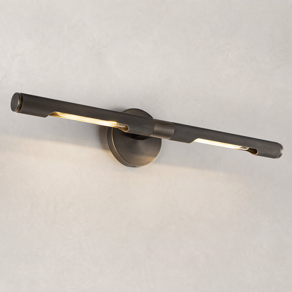 TIFEROR Brass Bronze Picture Light, Dimmable LED Wall Lamps for Bedroom