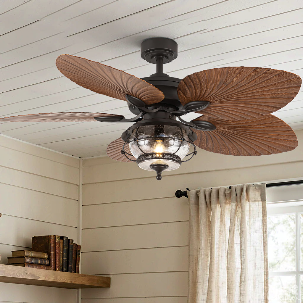 TIFEROR 52" Outdoor Gazebo Ceiling Fan – Wet Rated