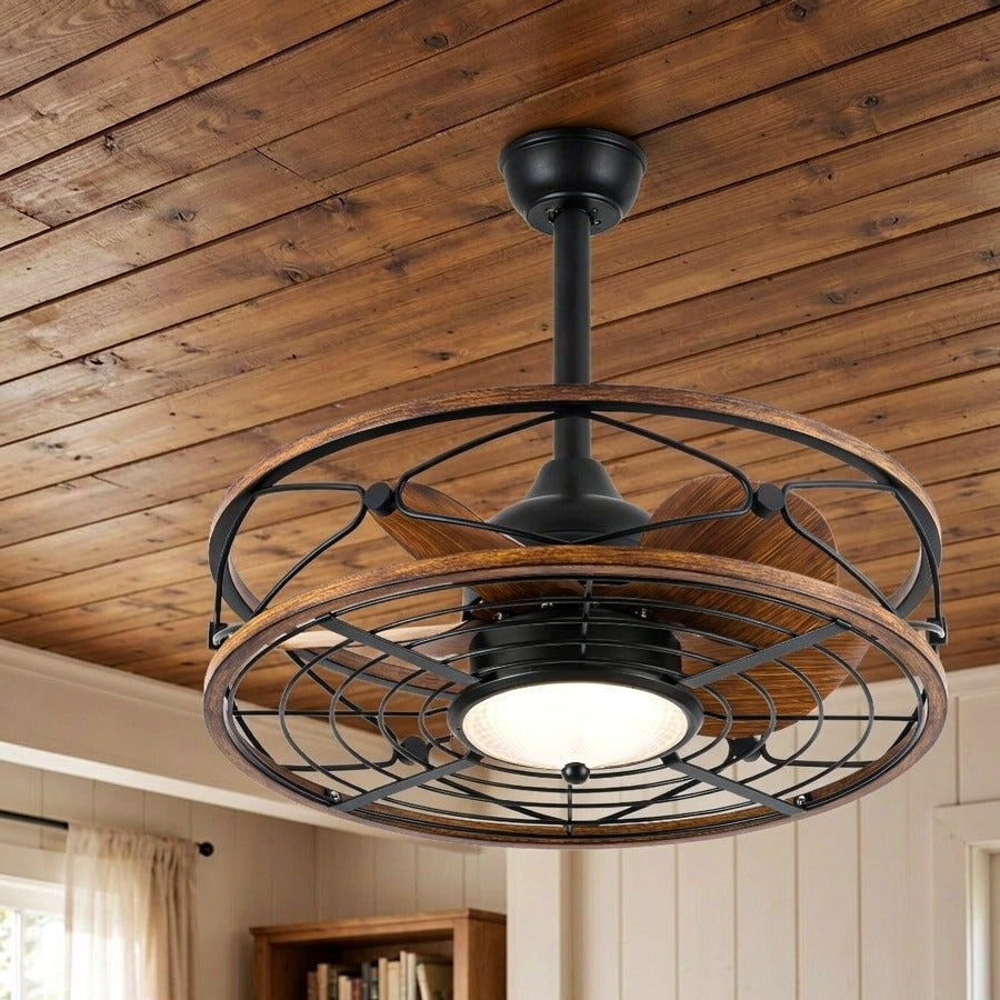 TIFEROR 20" Outdoor Gazebo Ceiling Fan – Plug-in, Wet Rated